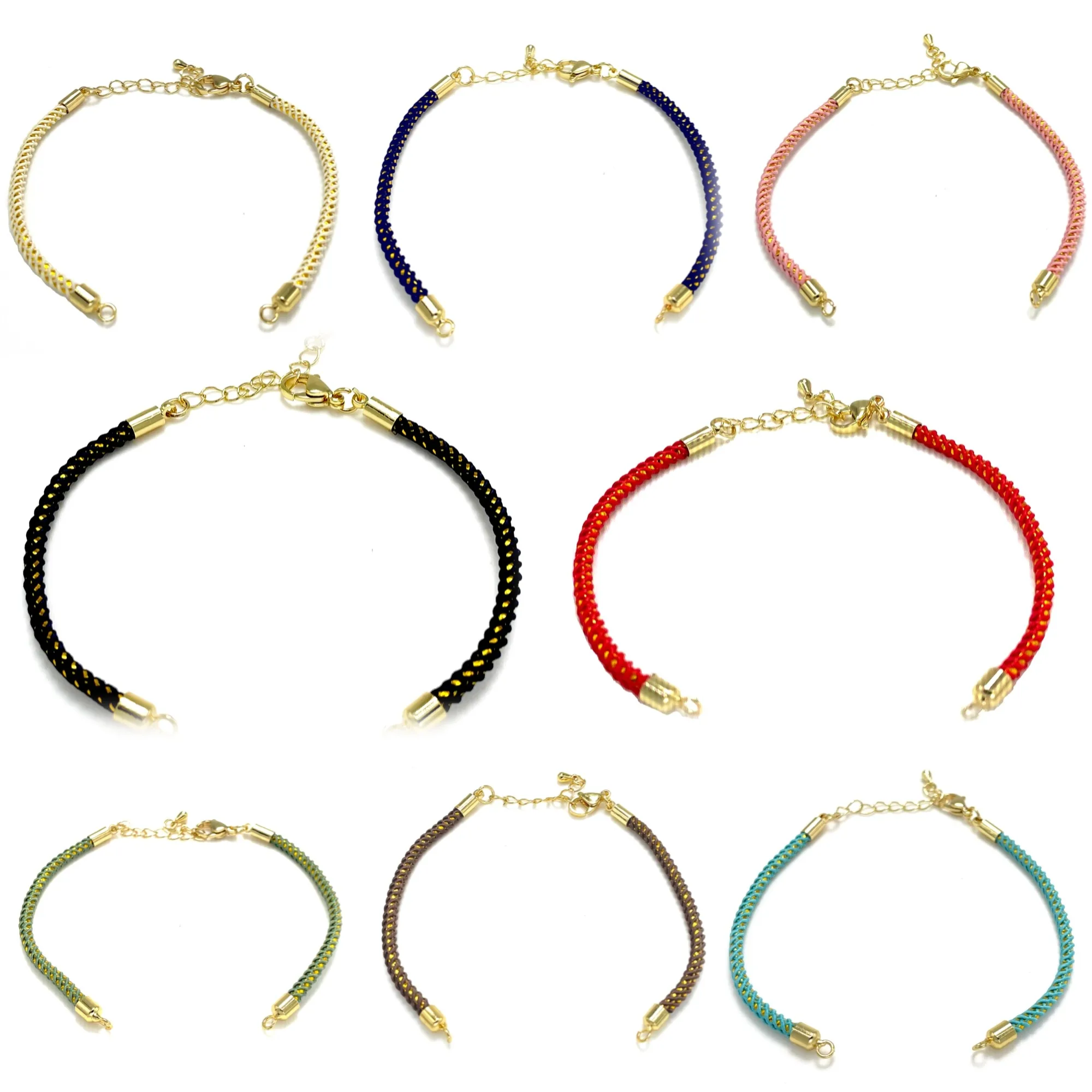 

10Pcs Multicolor Handmade Woven Milan Thread Rope Lucky Bracelet Adjustable DIY Jewelry Accessories Wholesale