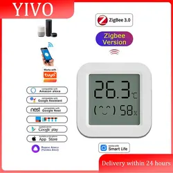 Zigbee 3.0 Temperature Humidity Sensor APP Remote Control Thermometer via Tuya Smart Life For Smart Home Work With Yandex Alexa
