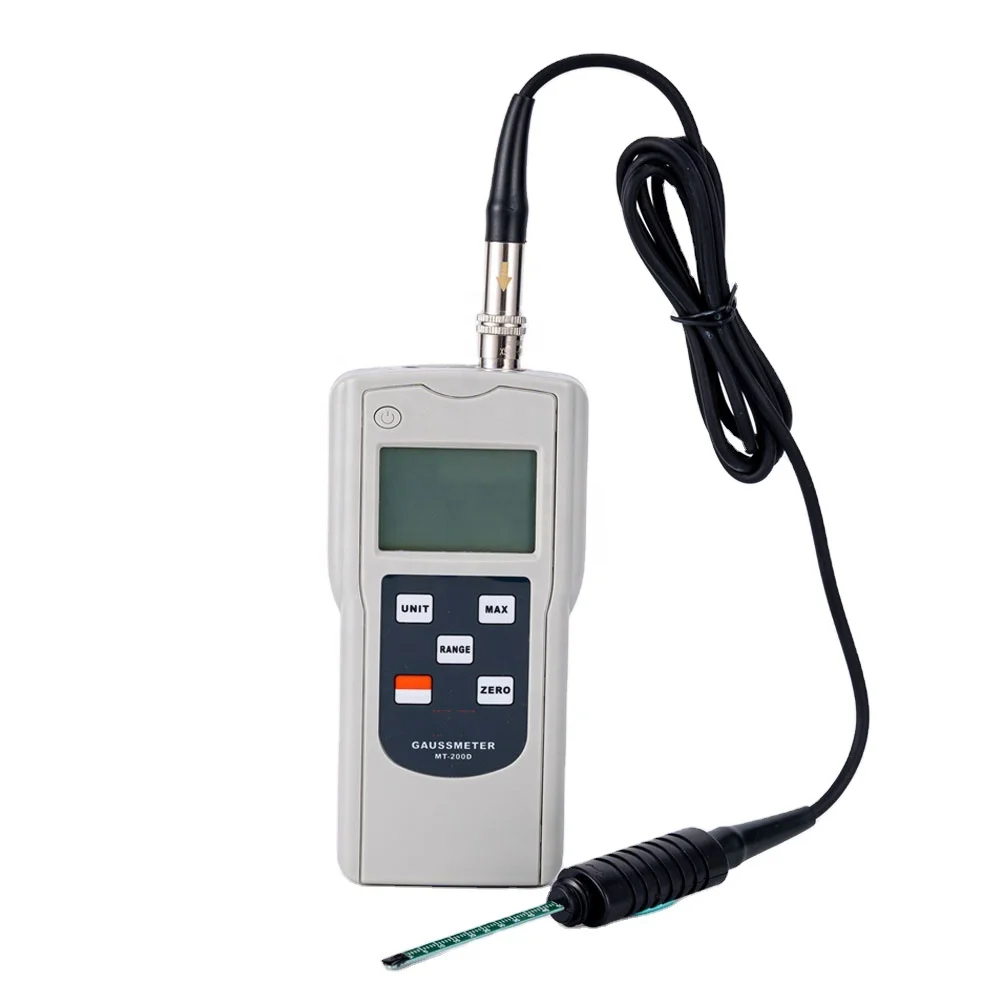 Digital Gaussian Meter MT-200D Gaussmeters Measure The Magnetic Induction Intensity Of Dc Magnetic Field Range 0~200mT~2000mT