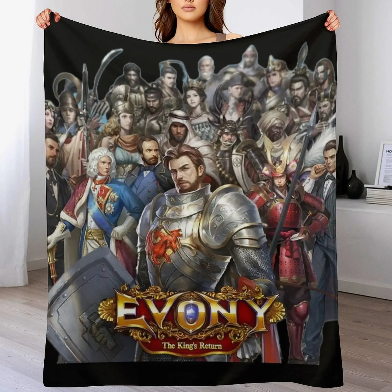 

Evony Throw Blanket Year Round Soft Comfortable Blanket for Home