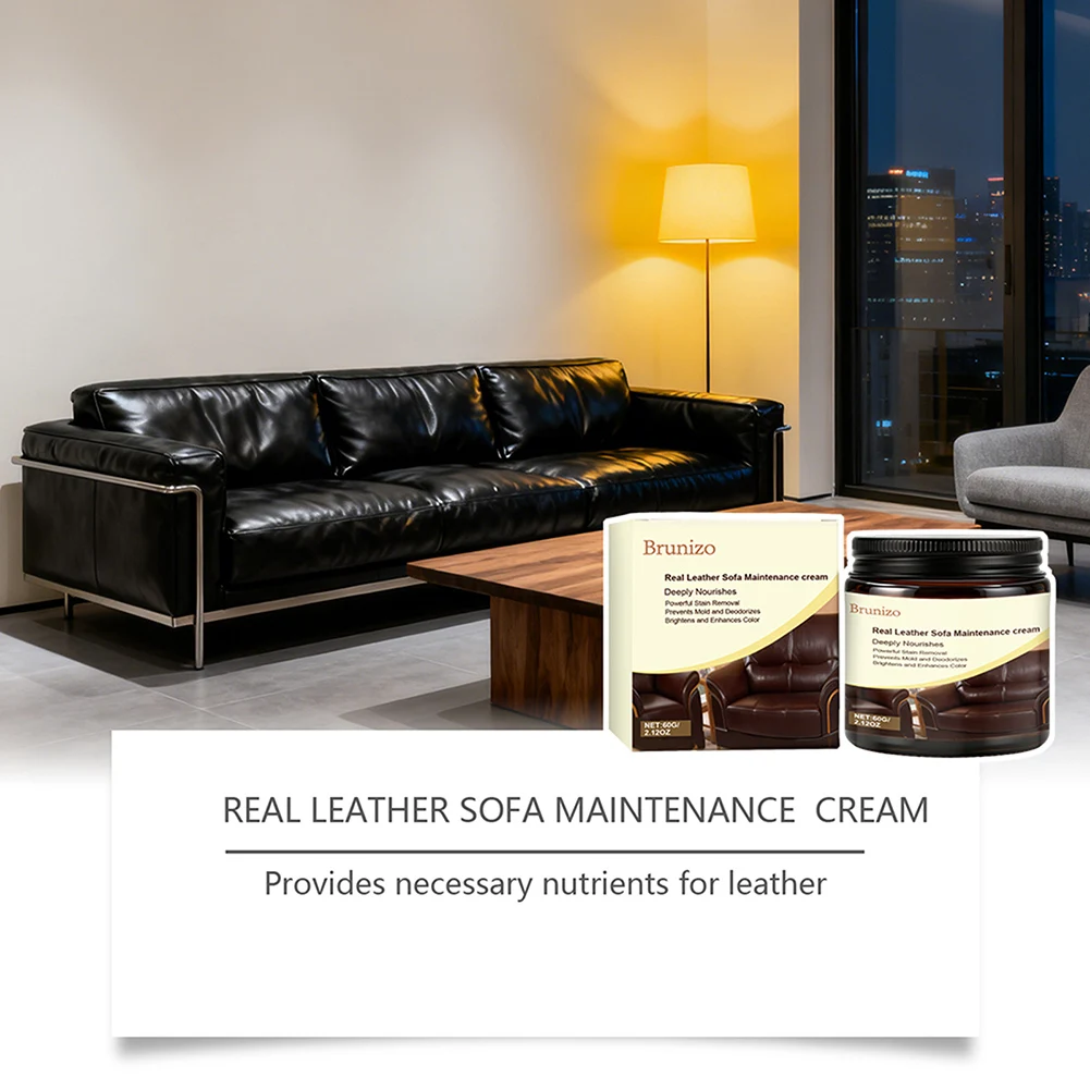 Leather Sofa Care Cream Deeply Nourish Remove Stains Prevent Mold Odor Brighten The Leather Color Leather Sofa Cream - view 3