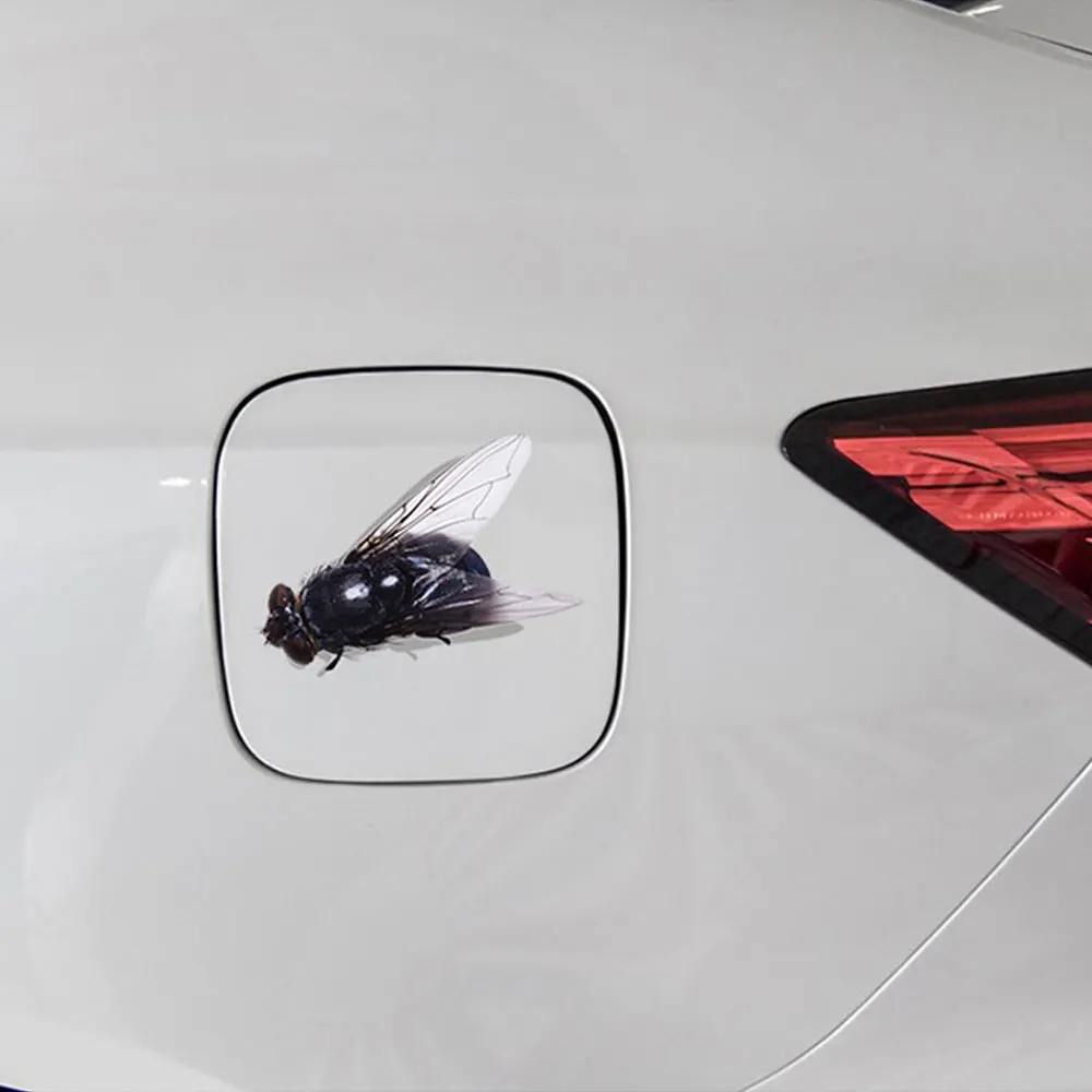 AUTCOAT 1Pcs Creative Car Sticker Motorcycle Decoration Cool Insects Flys Cricket Dragonfly Bee Automobiles Accessories