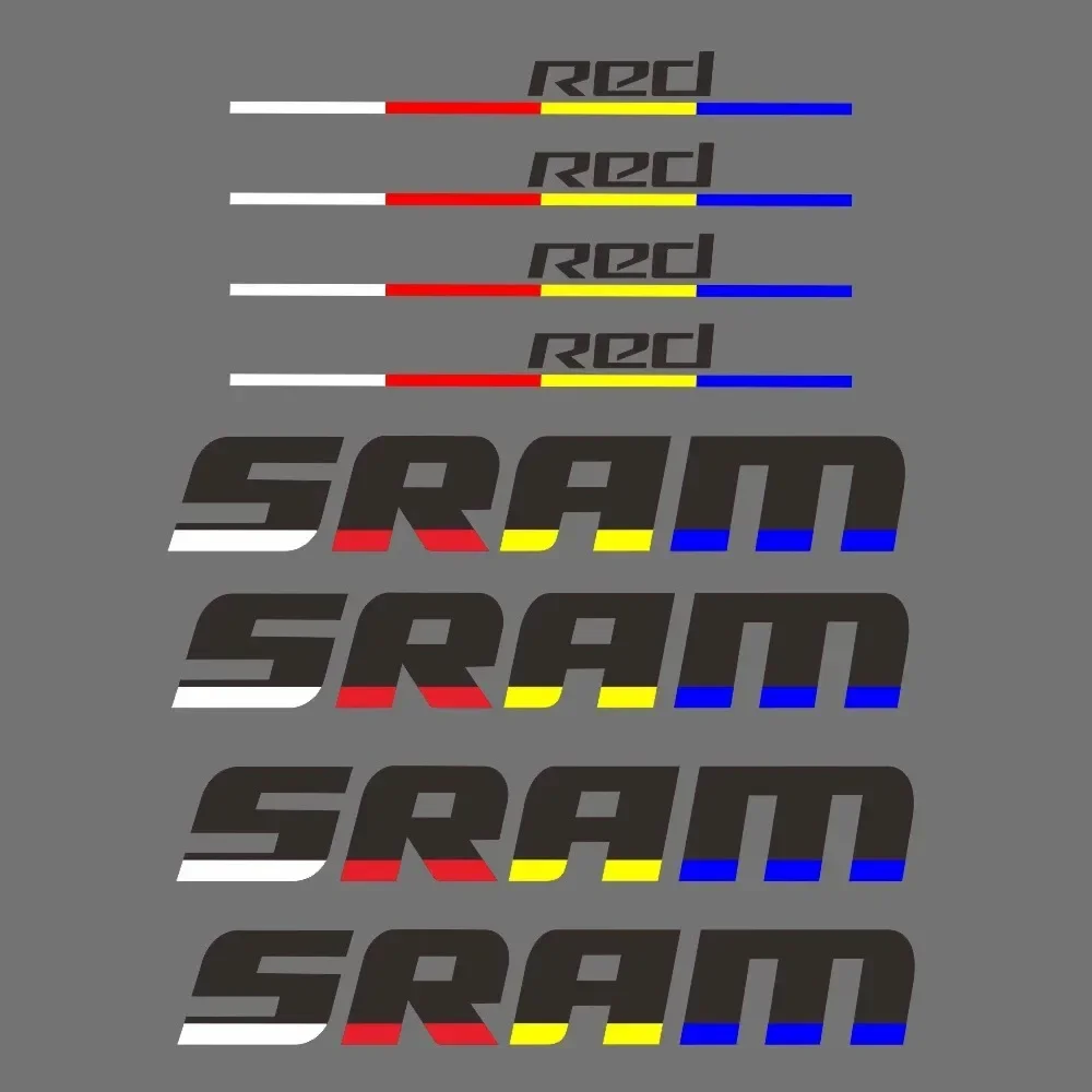

1SET SRAM Car Motorcycle Sticker, Edgy Design Decal for Auto Accessories, Cool Sticker for Vehicle Enthusiasts