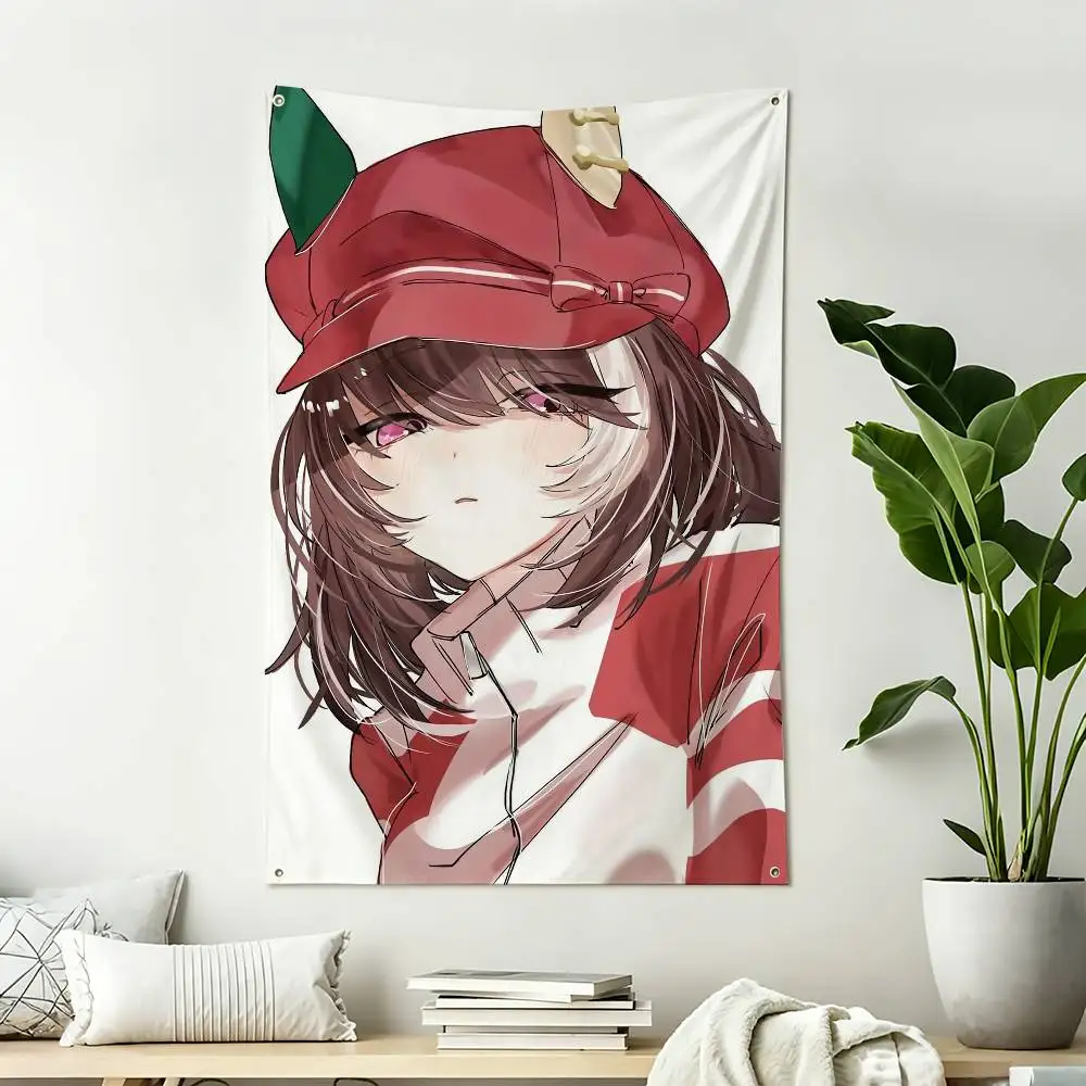 Umamusume-P-D M-Marche lorraine Home Decor Wall Hanging Vertical Flags Indoor Outdoor