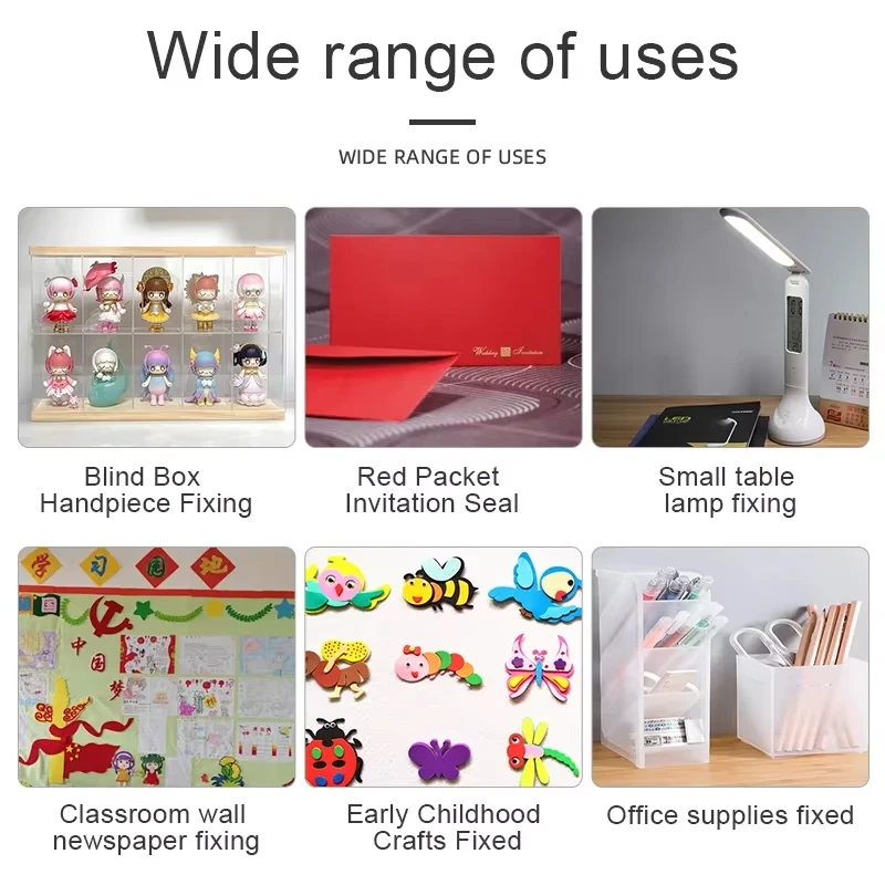 Nano Double-Sided Dot Tape High Viscosity Removable Square Round Traceless Waterproof Reusable Sticker Transparent Wall