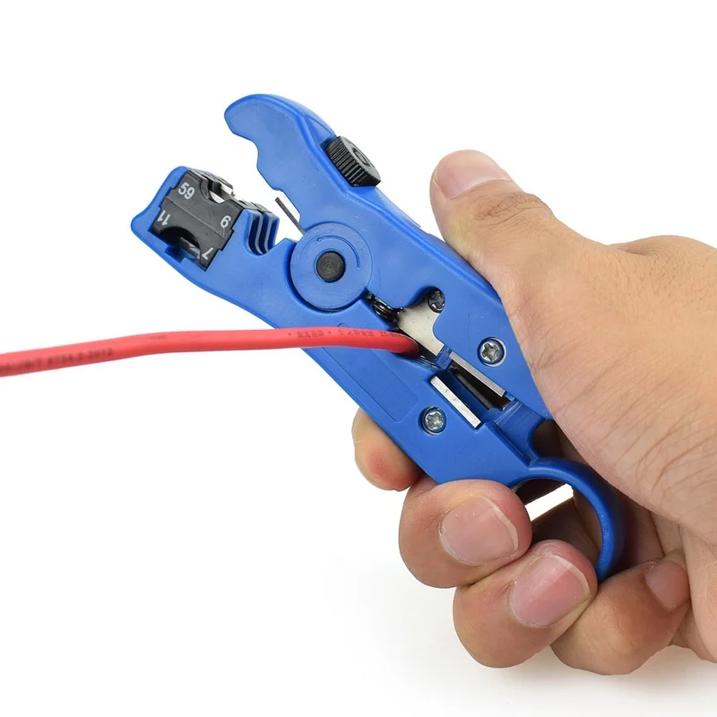 Automatic Stripping Pliers Universal Coaxial Cable Wire Stripper Wire Cable Tools Stripping Crimping Hand Tools Hexagon Wrench