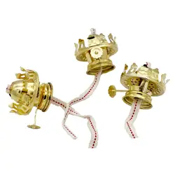 Oil Lamp Burner Adjustable Wick Holder Aluminum Alloy Oil Lamp Holder for Lamp Glass Oil Lamp Desktop Oil Lamp