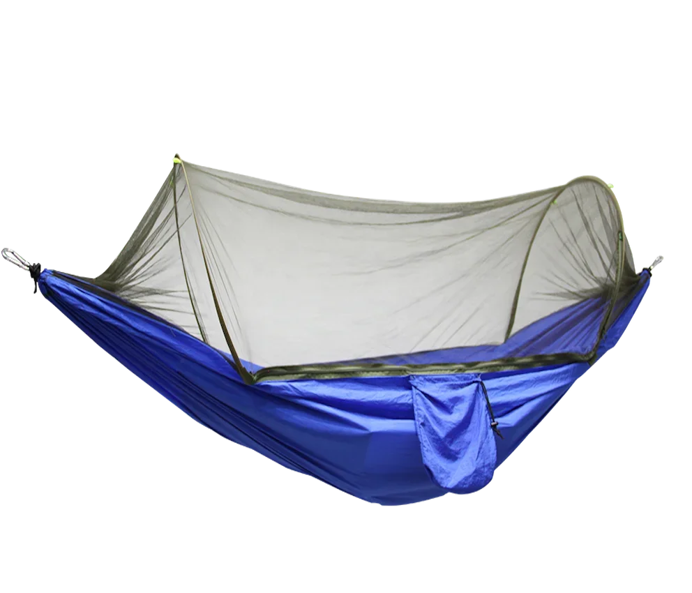 

Outdoor camping hiking lightweight folding portable simple camping equipment tree tent hammock with mosquito net