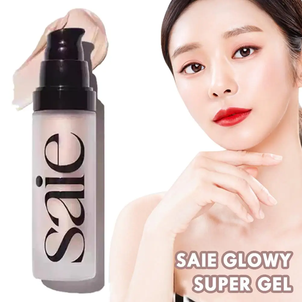 Saie Glowy Super Gel Highlighter Starglow Natural Stereoscopic Facial Makeup Liquid Blush Enhances Natural Luster Soft Makeup