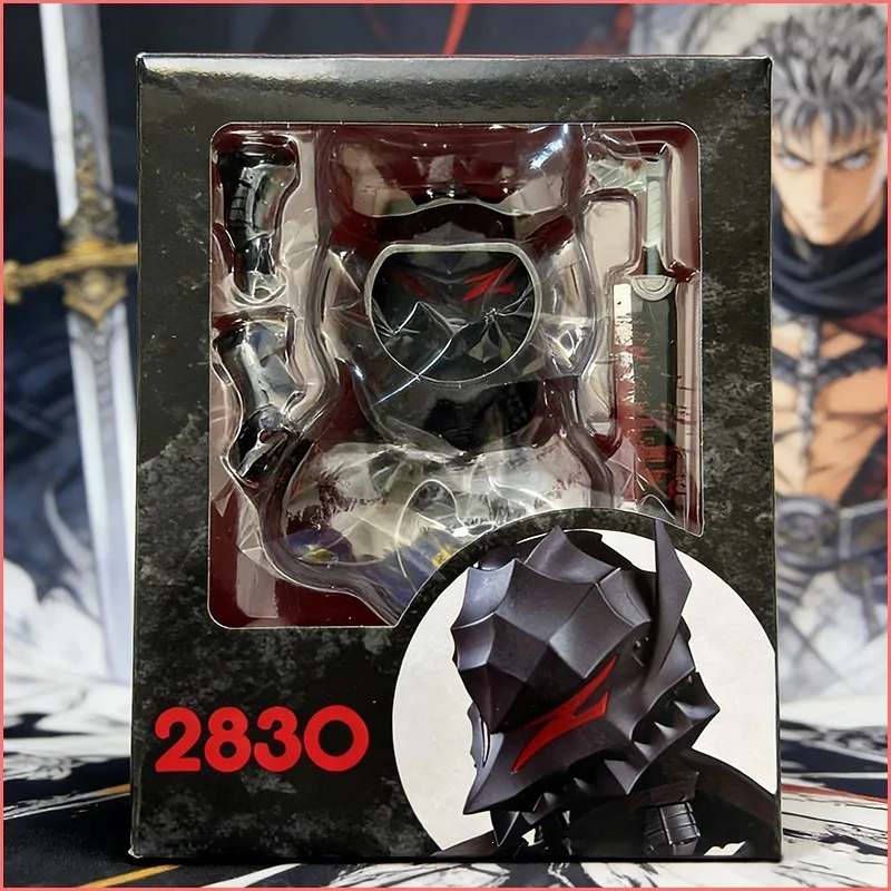 Berserk Guts Action Anime Figur Q-Version Dual-Style PVC Austauschbares Gesicht Modell Spielzeug Sammlerstück Desktop-Ornament Erwachsenen-Fan-Geschenk – Detail 5