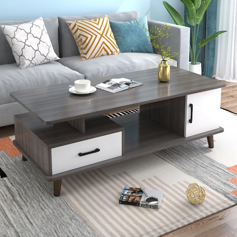 

Скандинавский закругленный угловой журнальный столик, простой современный журнальный столик для гостиной, дома, маленькой квартиры, чайный столик, светильник, роскошный светильник