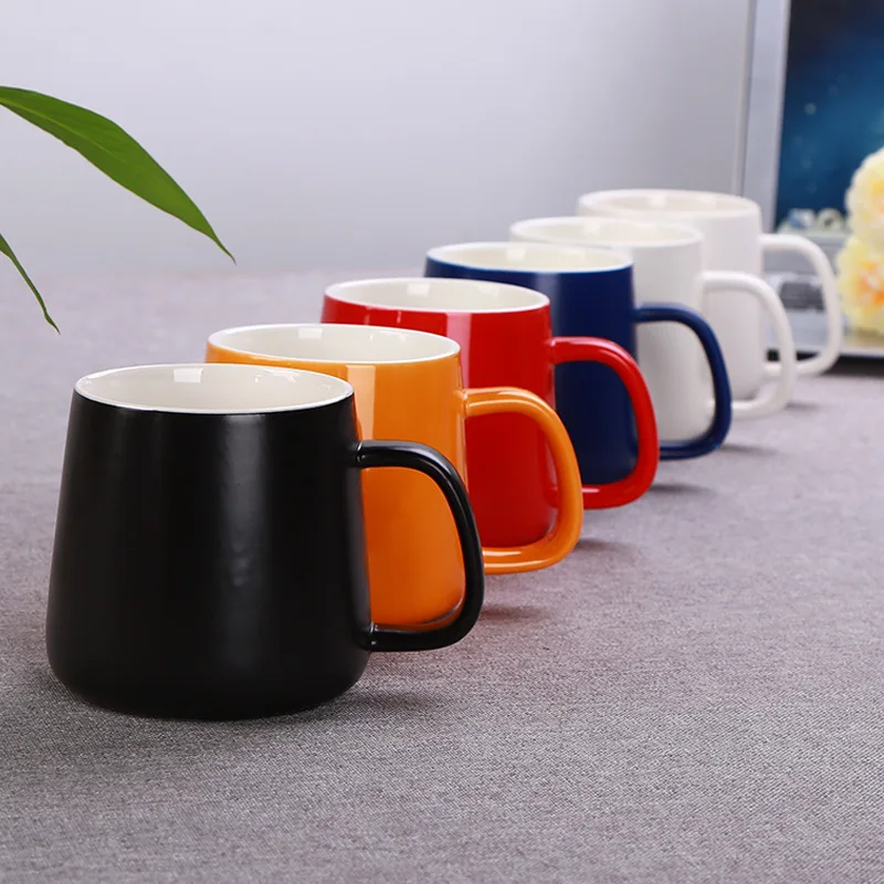 Mug Large Capacity Ceramic Cup Color Glaze Big Belly Cup Coffee Cup Gift Wholesale Printing Logo