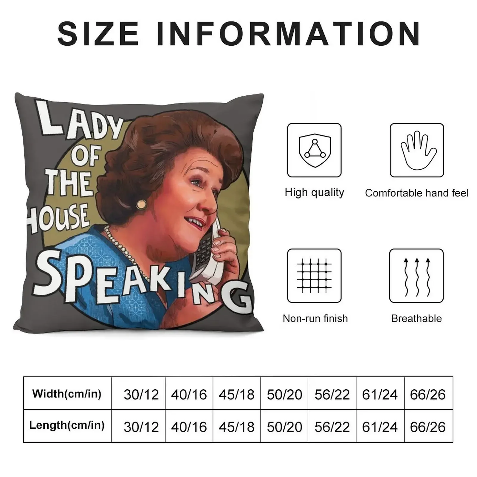 Hyacinth Bucket Keeping Up Appearances Throw Pillow Cushion Cover Set Cushions pillow cover luxury pillow