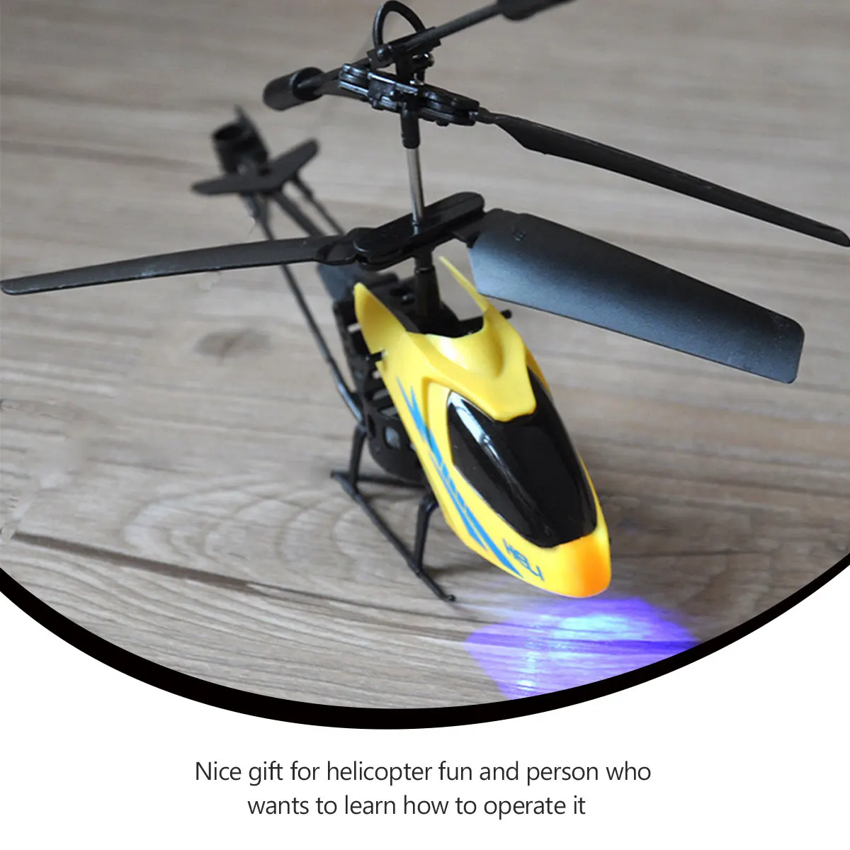 

Mini Remote Control Aircraft Helicopter with LED Contorl Pearlescent