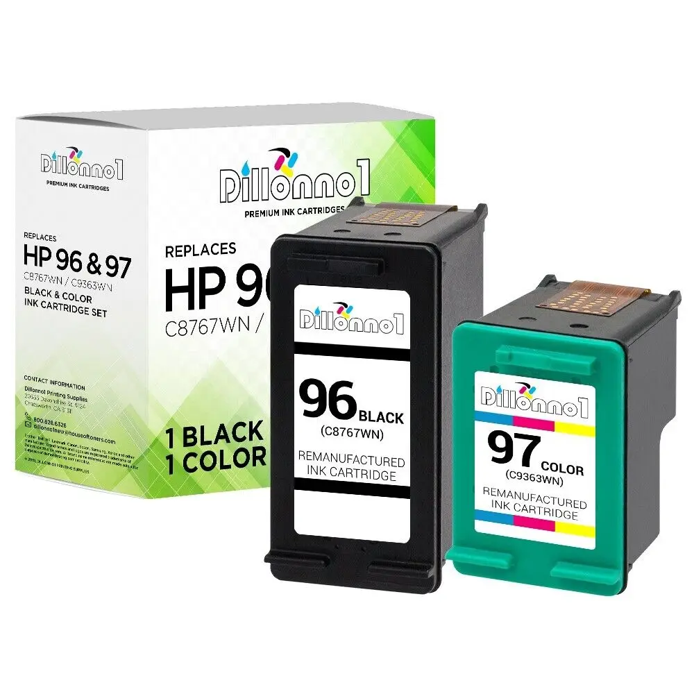 

Compatible 2PK HP 96 97 Ink Cartridge for PhotoSmart 2710 2710xi 8049 8050 8150