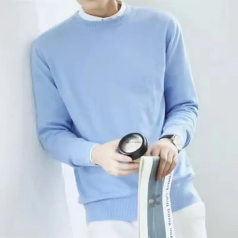 sky blue O-Neck