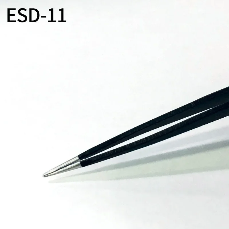 Anti-static precision tweezers set stainless steel ESD tweezers electronic repair soldering iron tool