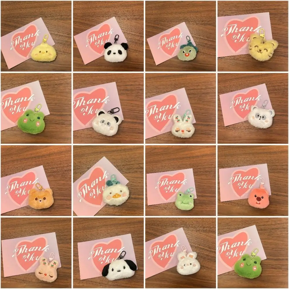 

Soft Pendant Bunny Bear Plush Doll Plush Animal Key Ring Frog Bag Pendant Diy Creative Cartoon Plush Keychain Car Keychain