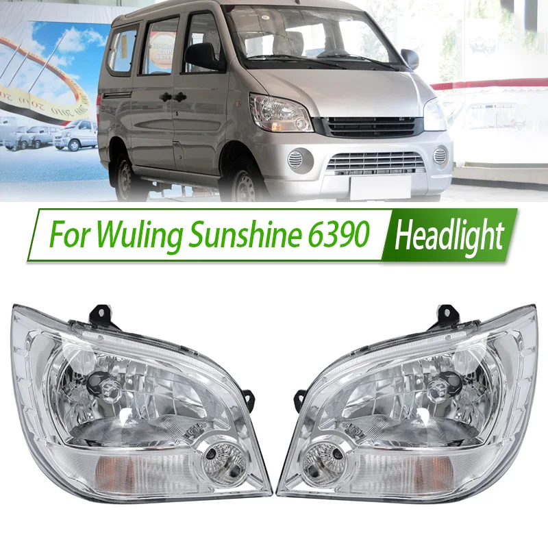 

Для Wuling Sunshine 6390, галогенная фара в сборе, OEM-стиль, цоколь для лампы передней фары, замена Plug & Play
