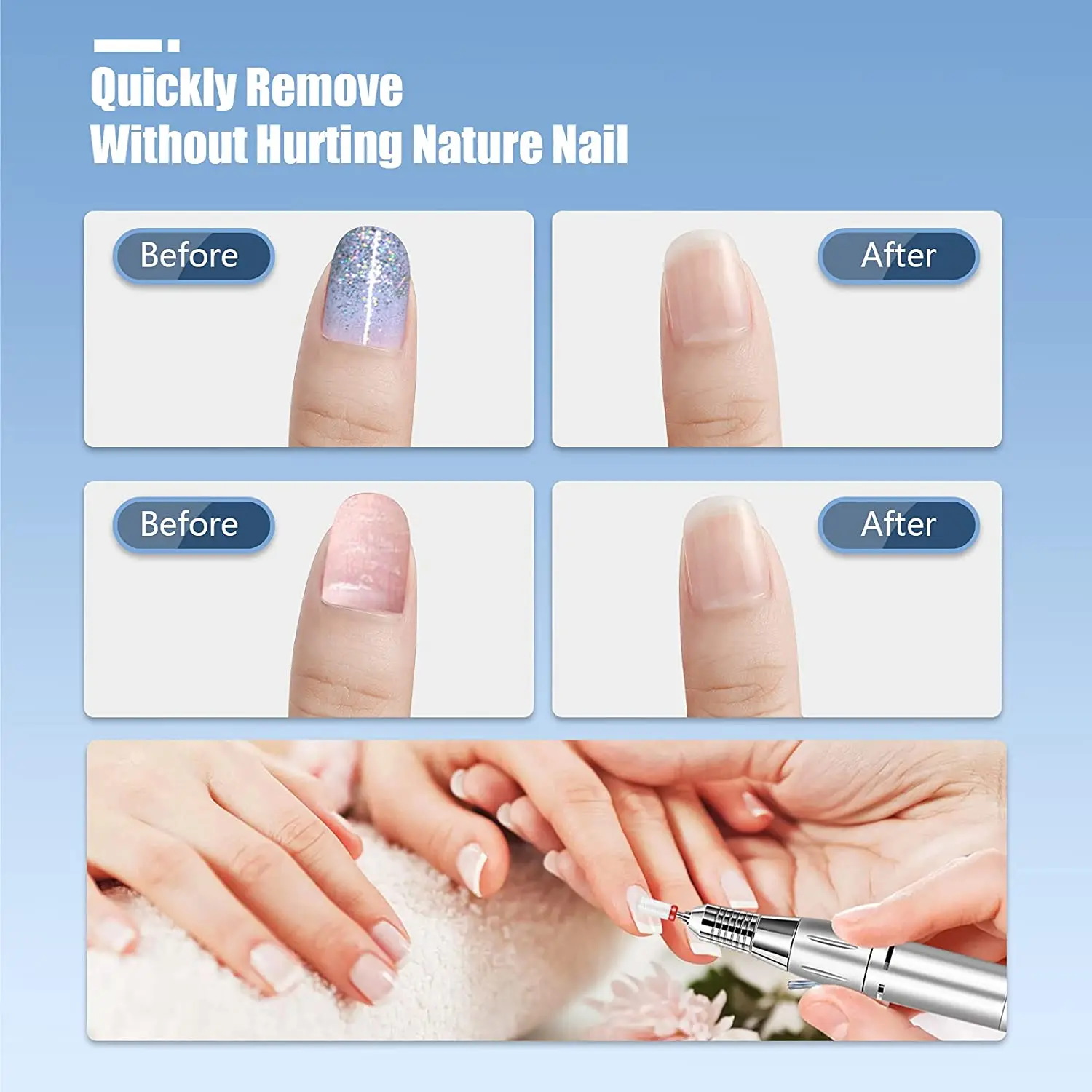 Ensemble de fraises à tête de vernis à ongles, 13 pièces, utilisé pour la beauté des ongles, ébavurage du Gel, peau morte, polissage automatique, fraisage de tête de vernis