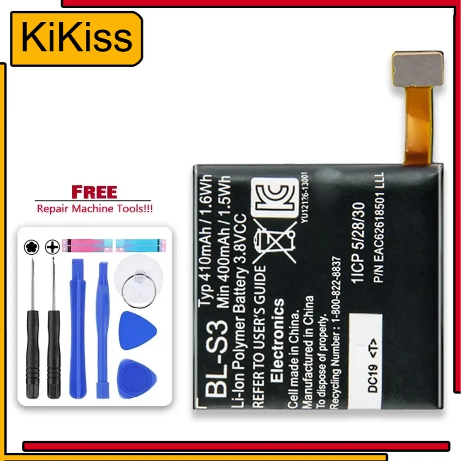 BL-S3 410Mah Battery For LG G Watch R W110 W150 + Free Tools