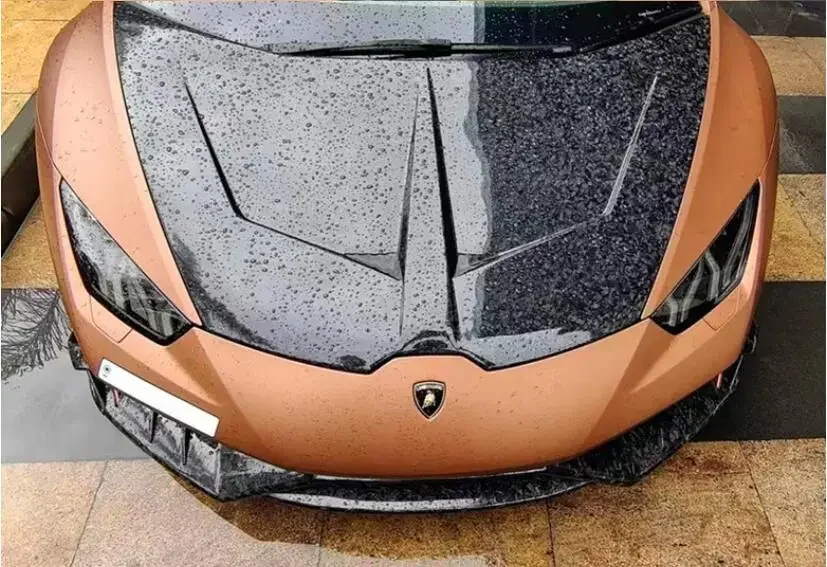 

Real Carbon Fiber Car Forged Front Bumper Engine Hood Bonnet Body Kit For Lamborghini Huracan LP610 LP580 2014-2020