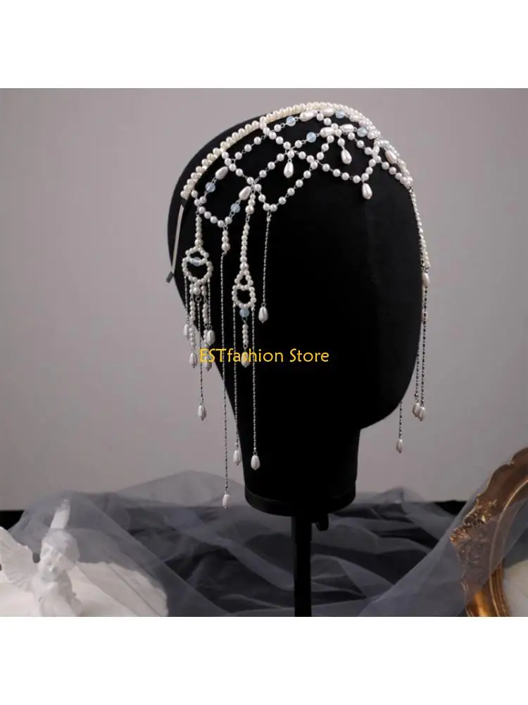 

Y5GC Элегантный свадебный головной убор с искусственным жемчугом для невест и подружек невесты