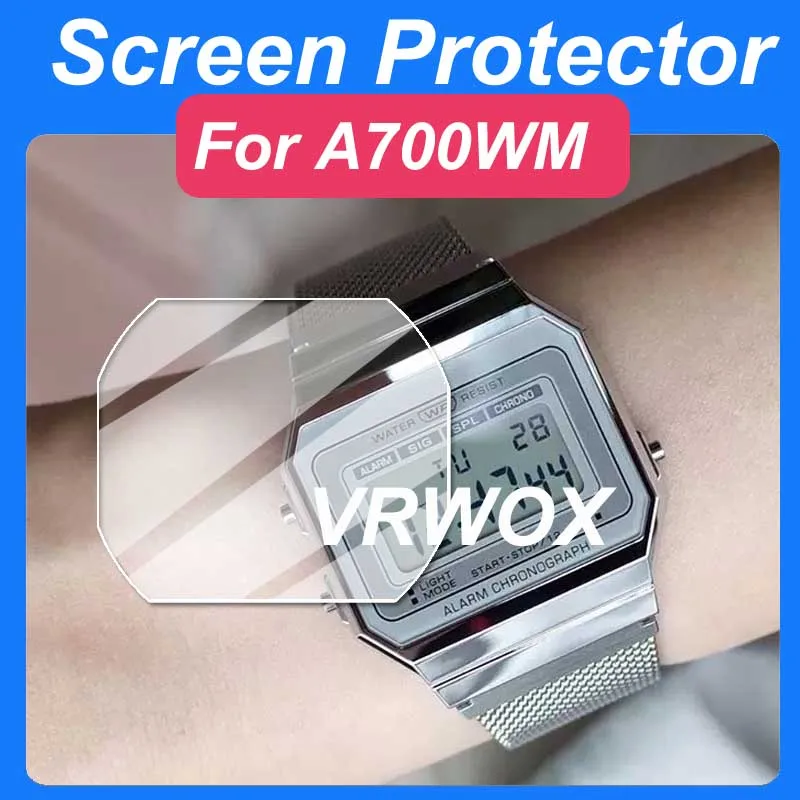 3Pcs A700WM-7A HD Clear TPU Nano Film Watch Screen Protector Waterproof Full Coverage Size 99% Clarity