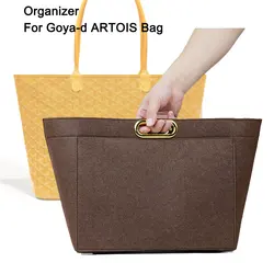 Für artois mm pm Tasche Einsatz Organizer, fächerförmige Damen Luxus Handtasche Tote Reise Innen tasche, Kosmetik Liner Taschen Shaper