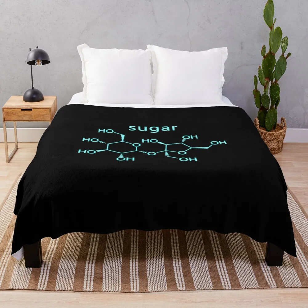 Sugar - The Sweet Energy Molecule Throw Blanket Hairys sofa bed Decorative Sofa Blankets