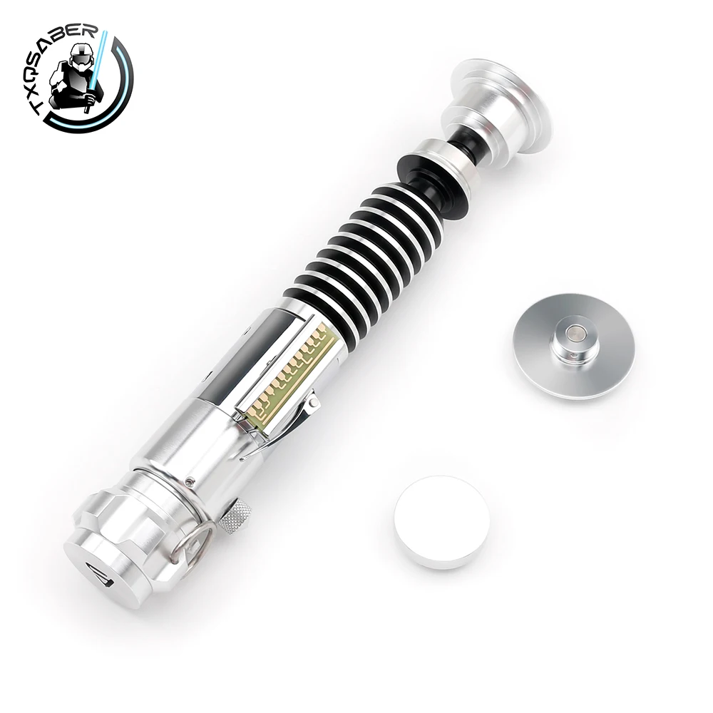 TXQSABER Luke Lightsaber Smooth Swing ดาบเลเซอร์ RGB โลหะ Hilt Blaster คริสต์มาส Skywalker คอสเพลย์ของเล่น Replica ไม่มีใบมีด