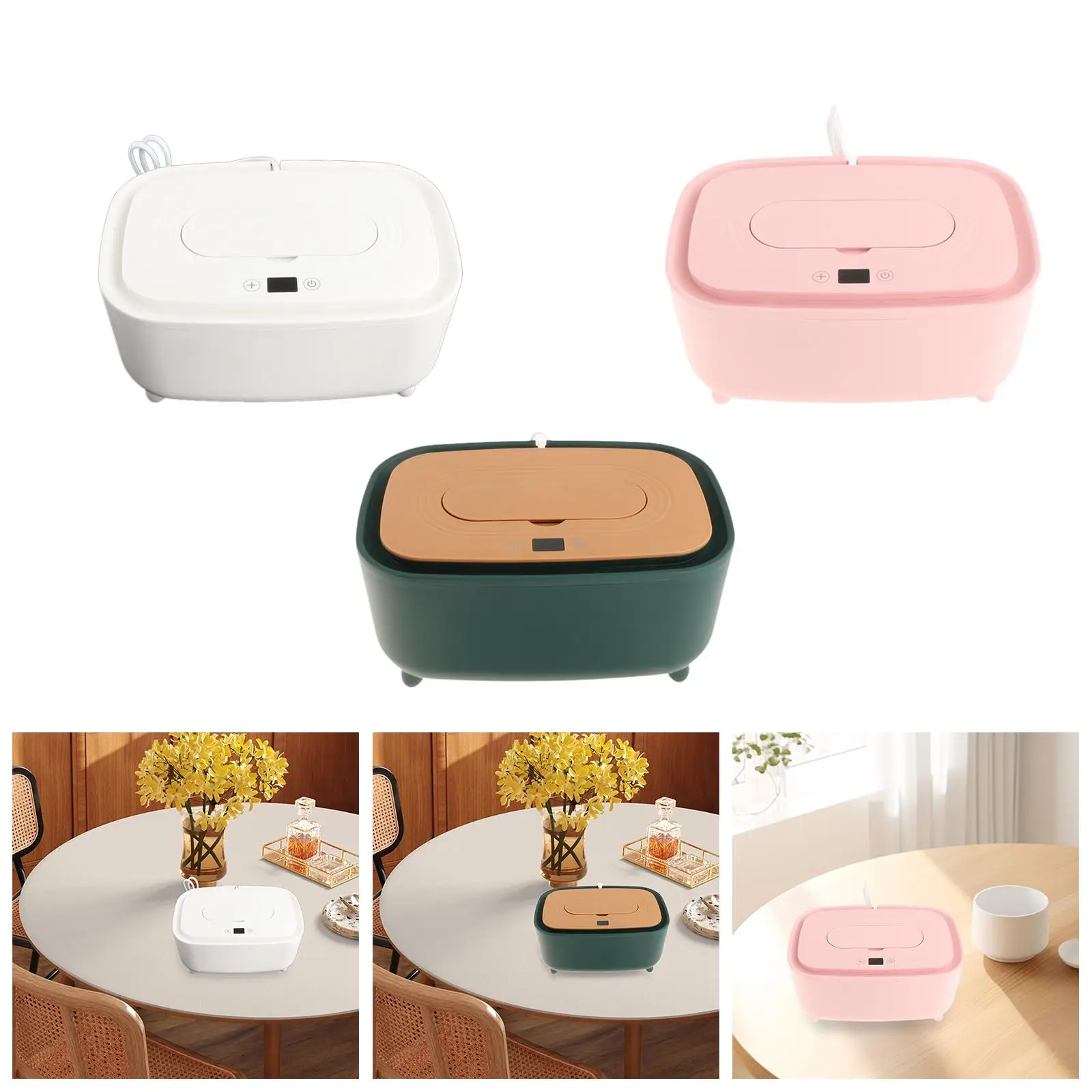 Детский подогреватель салфеток, умный термостат, бесшумный портативный диспенсер для влажных салфеток, подогреватель подгузников для путешествий на открытом воздухе, влажные салфетки, автомобиль для дома