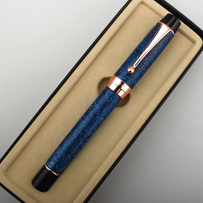 Luxury texture Centennial Resin fountain pen ink Blade 0.5MM Nib with Converter rose gold Clip Business Office Writing Pen