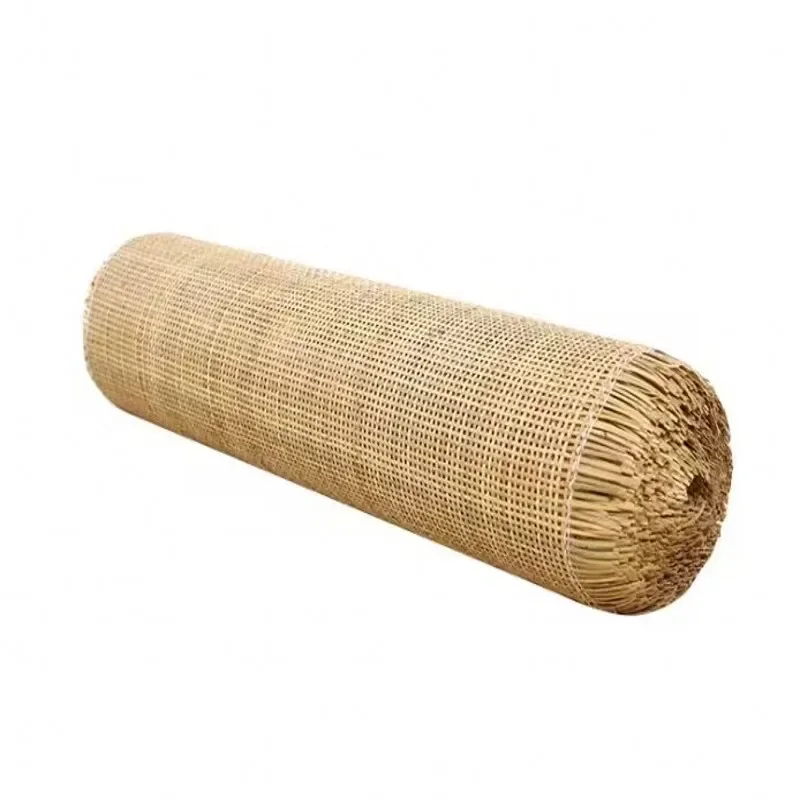 15 Meters Natural Rattan Indonesian Cane Webbing Roll for Furniture Decoration Weaving Mat Chair Cabinet Ceiling Repair Material