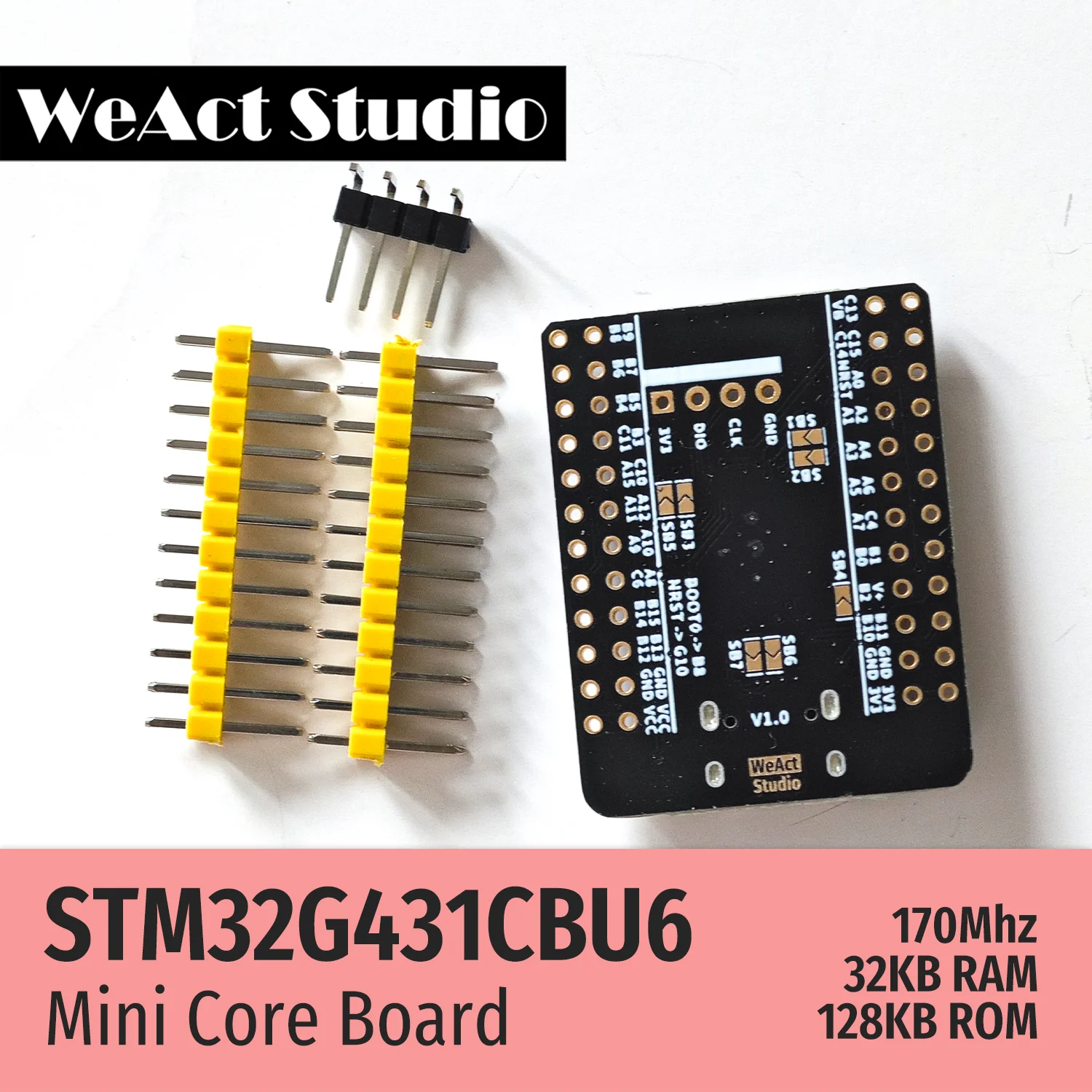 WeAct-Placa de demostración de núcleo STM32G431CBU6, STM32G431, STM32G4, STM32