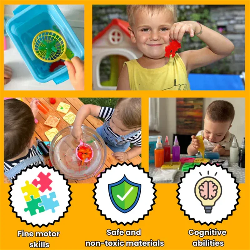 مجموعة ألعاب قزم الماء السحري أكوا الجنية جل الماء أكوا جل للأطفال الأطفال اليدوية DIY ماجيك الجنية المياه قزم ماجيك جل الماء عدة #4