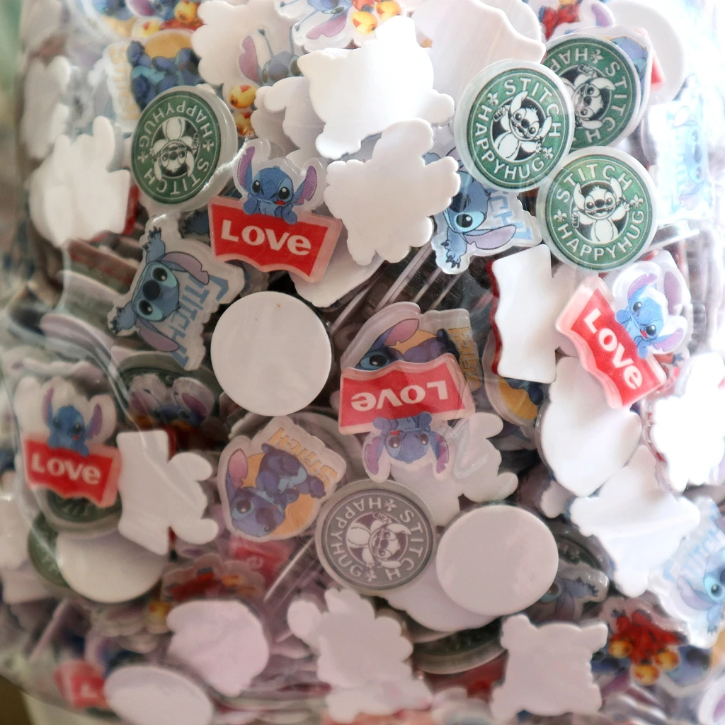 Wholesale 20PCS Mini Acrylic Charms, DIY White Backing, No Holes for Personalized Jewelry Making, Trendy Stickers for Craft Gift - Image 6