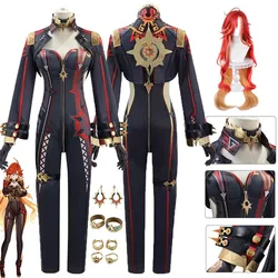 Genshin Impact Mavuika Cosplay Costume Game Genshin Pyro Archon Sexy Uniform Halloween Party Women Costume