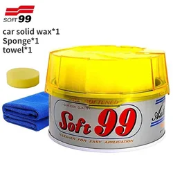 Japan SOFT99 Car Solid Wax Multifunctional Polishing Scratch Wax Decontamination Anti Oxidation Polishing Wax Car Paint Care