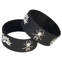 1PC Hot Sale My Chemical Romance Silicone Wristband Rubber Power Men Bracelet Spider Punk Rock Band Banles Music Lover SH065