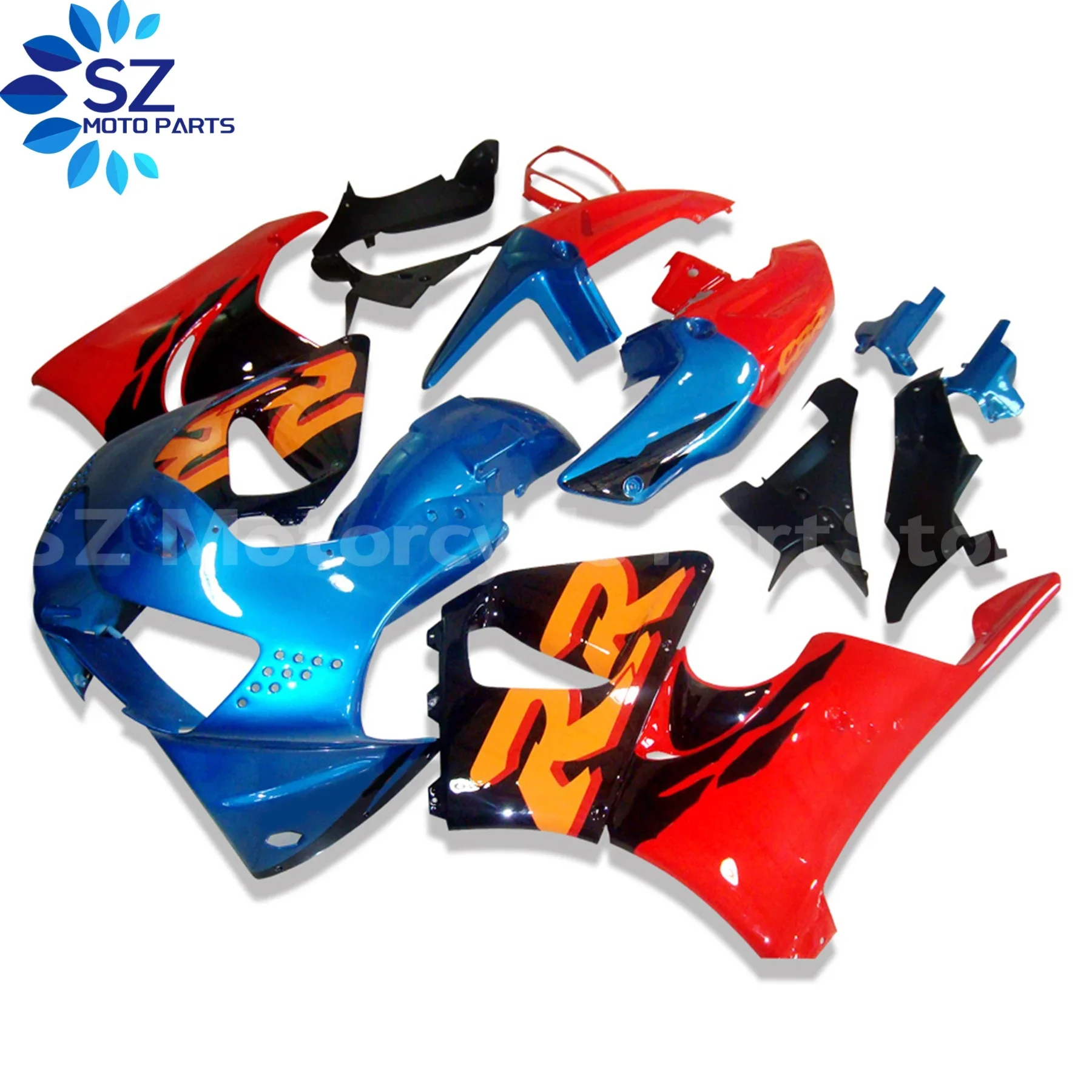 

Top-rated Motorcycle Fairing Kit for HONDA CBR900RR 919 98 99 CBR900 RR CBR 900RR 1998 1999 White Blue Fairings Bodywork Set