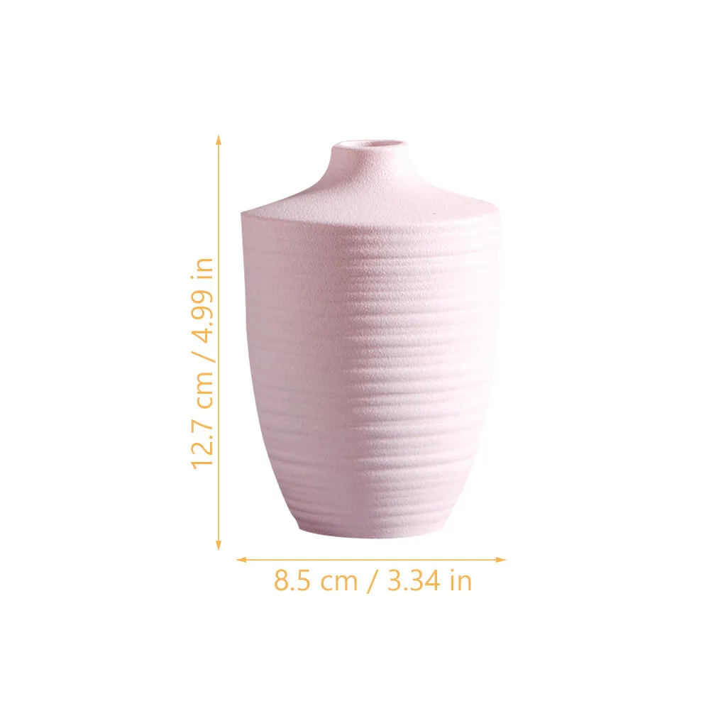 Small Ceramic Flower Vase for Hydroponics Flower Arrangement Desktop Plants Container Exquisite Frosted Finish Lightweight