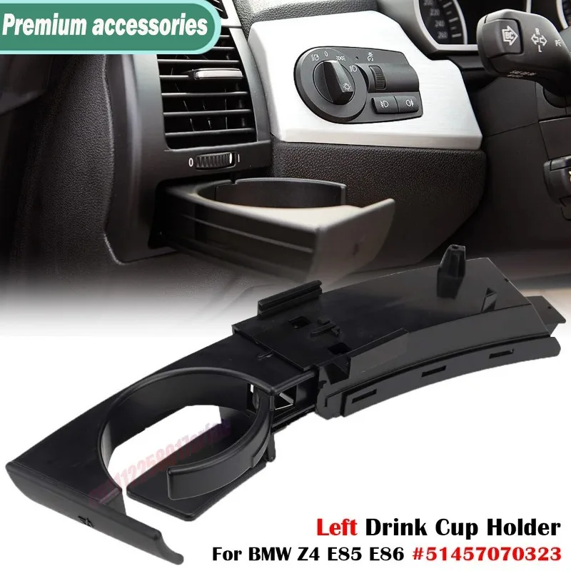 For BMW Z4 E85 E86 2003 2004 2005 2006 2007 2008 Left Right Dashboard Water Cup Holder Coaster Insert Accessories