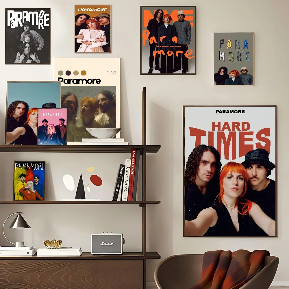 Singer Paramore Self-adhesive Art Poster Whitepaper Prints Posters Artwork Aesthetic Art Wall Painting