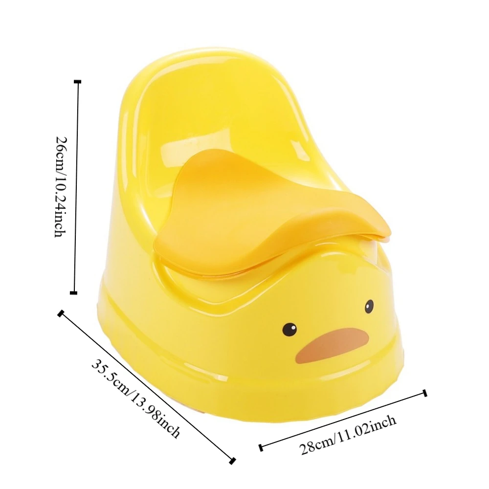 Orinal de higiene para bebé con dibujos de pato, orinal antifugas para entrenamiento, orinal para bebé, orinal de plástico a la moda para niñas