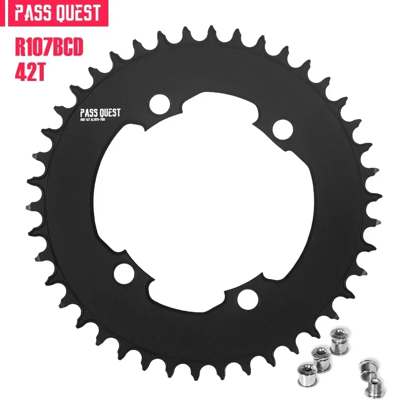 Pass Quest Round Kettingblad 107bcd Voor Sram Rivaliserende Axs 12S Crankset 107 Bcd Mtb Racefiets Kettingwiel 36 40 42 54 56 58 T
