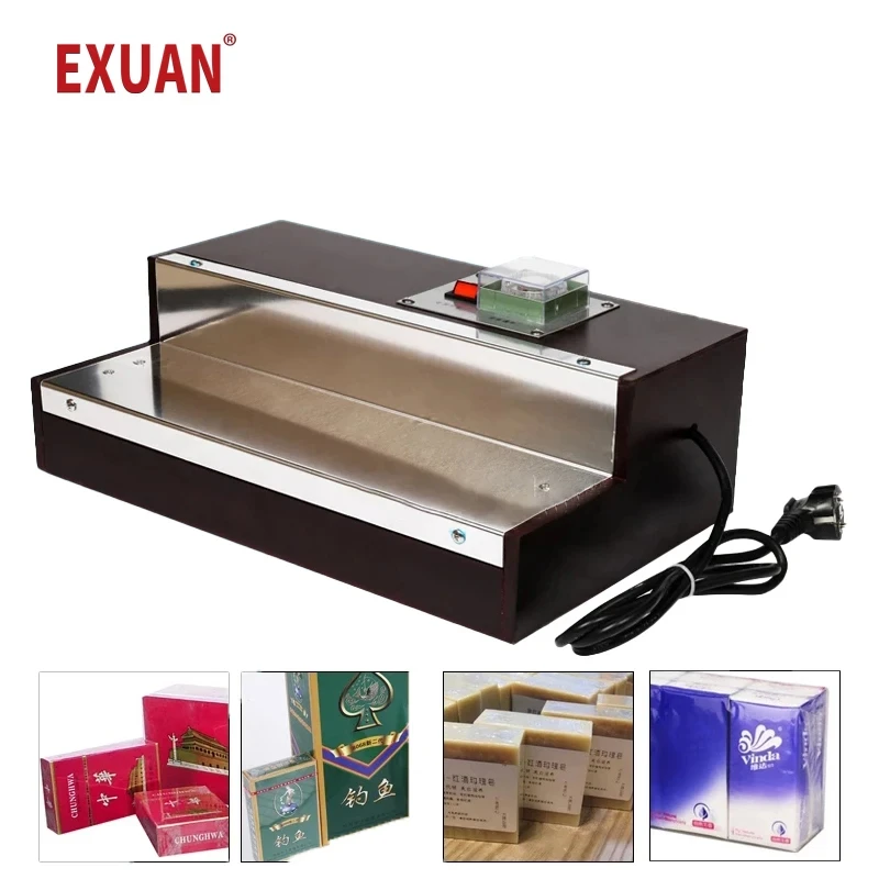 Electric Hot Film Packaging Machine Heat Shrink Film Wrapping Machine for Phone Perfume Cigarette Cosmetics Poker Box Blister