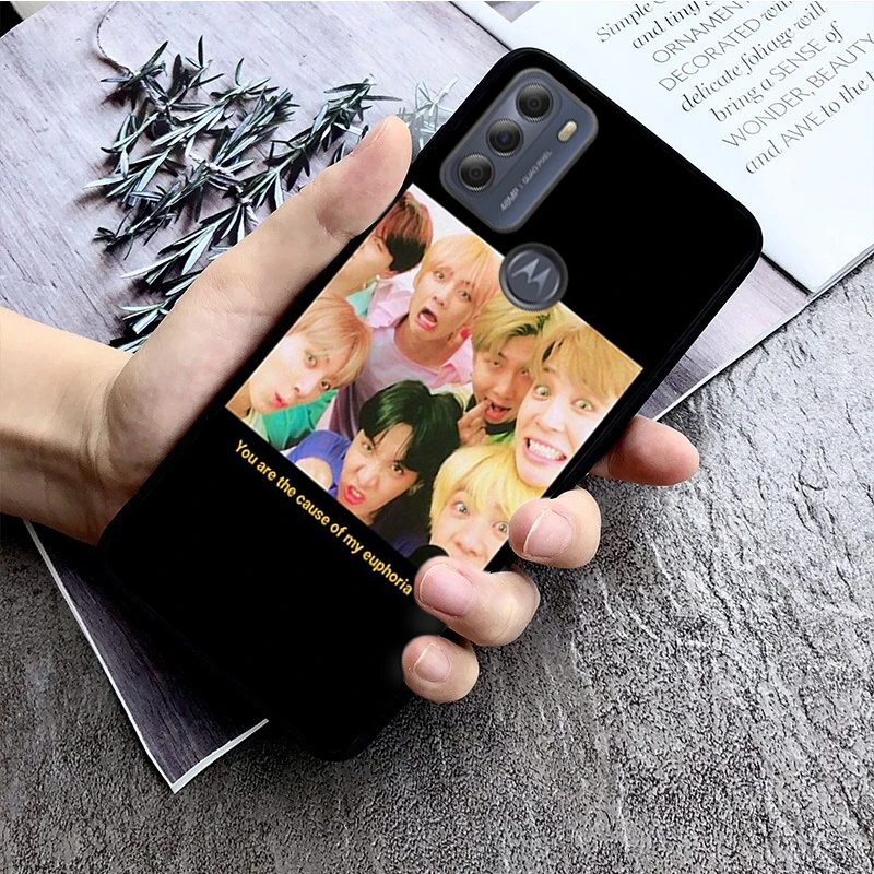 KPOP Euphoria Jungkook Phone Case For Moto G84 G22 G32 G34 G52 G10 G20 G30 G60 G60S G13 G50 G54 G62 G53 G72 G85 G24 Power