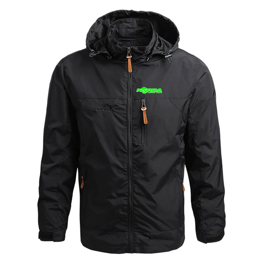 2024 Spring Autumn Men's Korda Inspired Tribute Logo Print Windproof Waterproof Hight Quality Detachable Hat Windbreaker Jackets