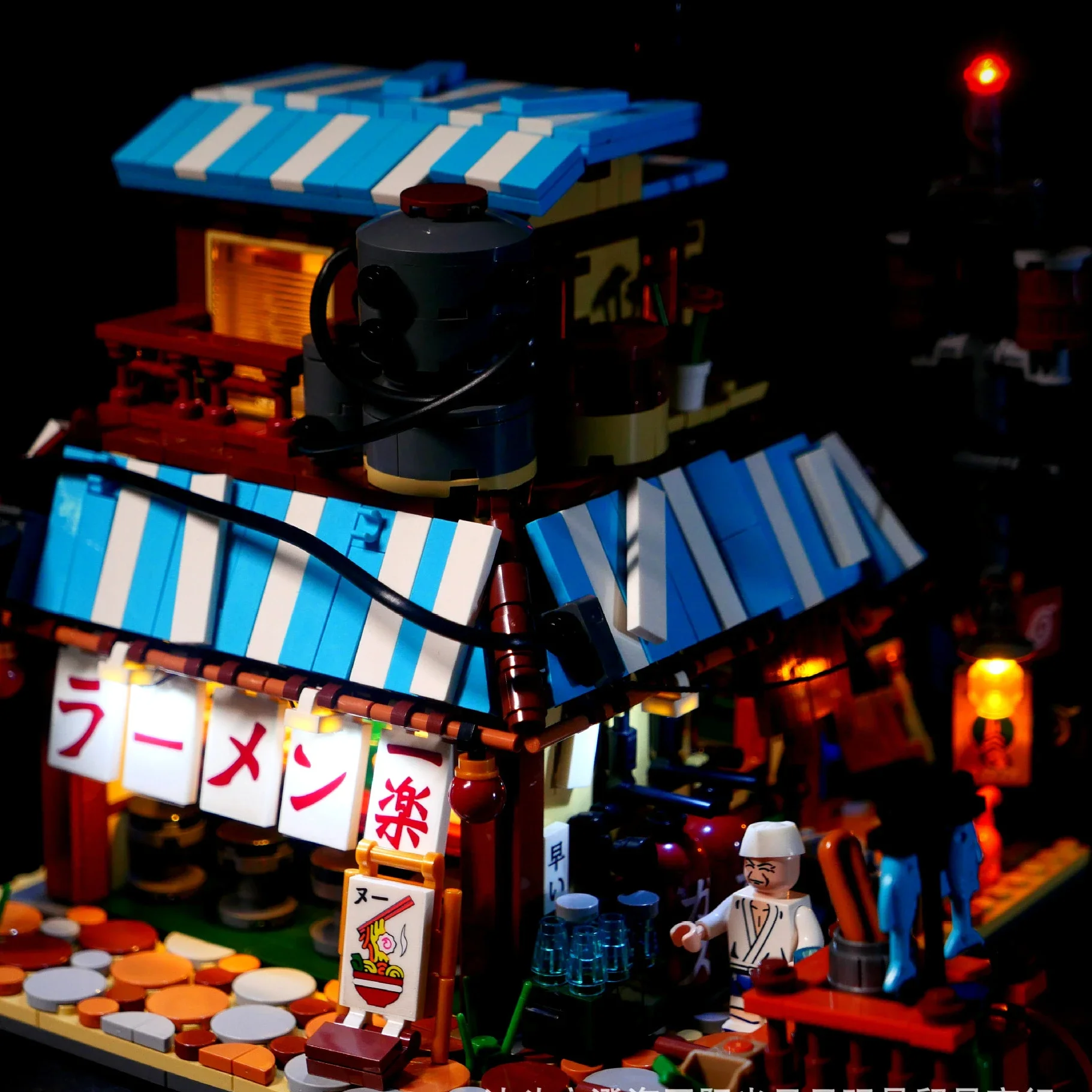 Non incluso Building Blocks LED Light Kit per Ichiraku Ramen House Street View 18 kk99 giocattoli fai da te regalo solo Set di illuminazione